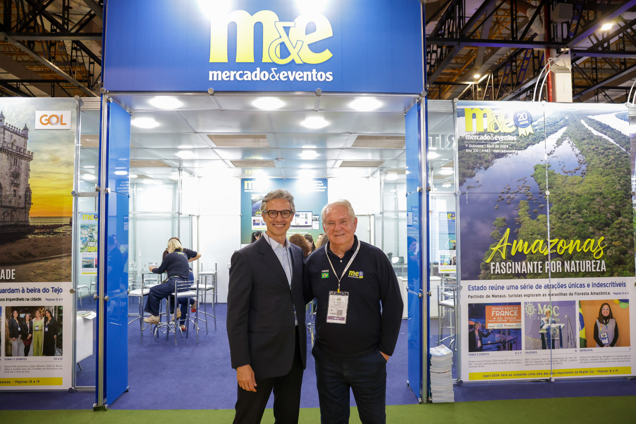 Marco Ferraz, da Clia Brasil e Roy Taylor, do M&E Marco Ferraz, da Clia Brasil e Roy Taylor, do M&E