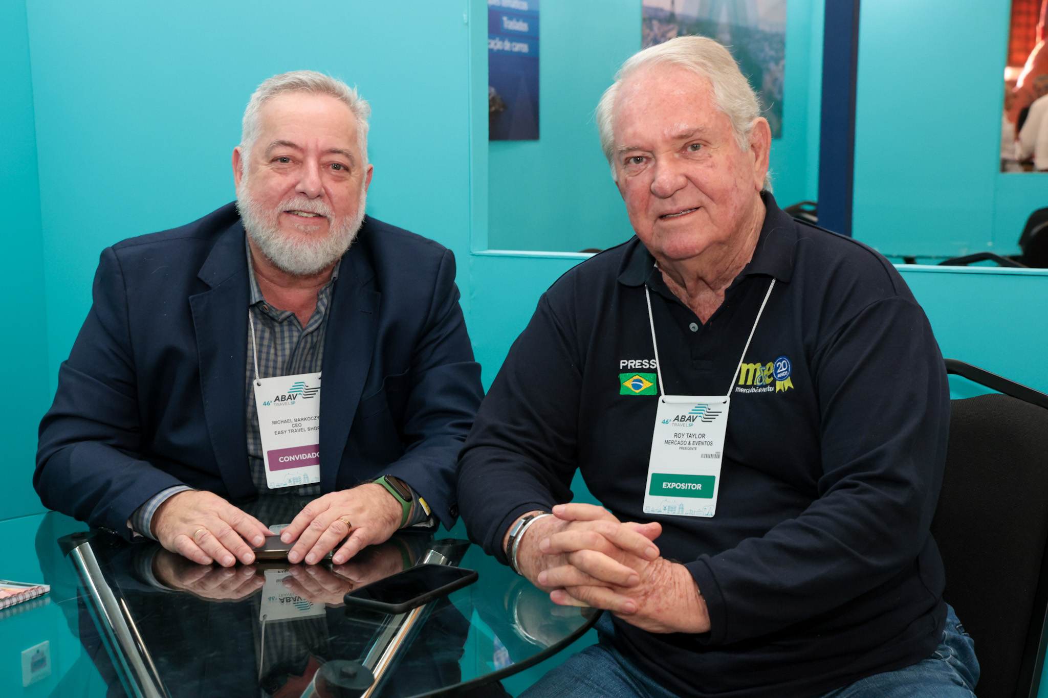 Michael Barkoczy, da ETS, e Roy Taylor, do M&E Michael Barkoczy, da ETS, e Roy Taylor, do M&E