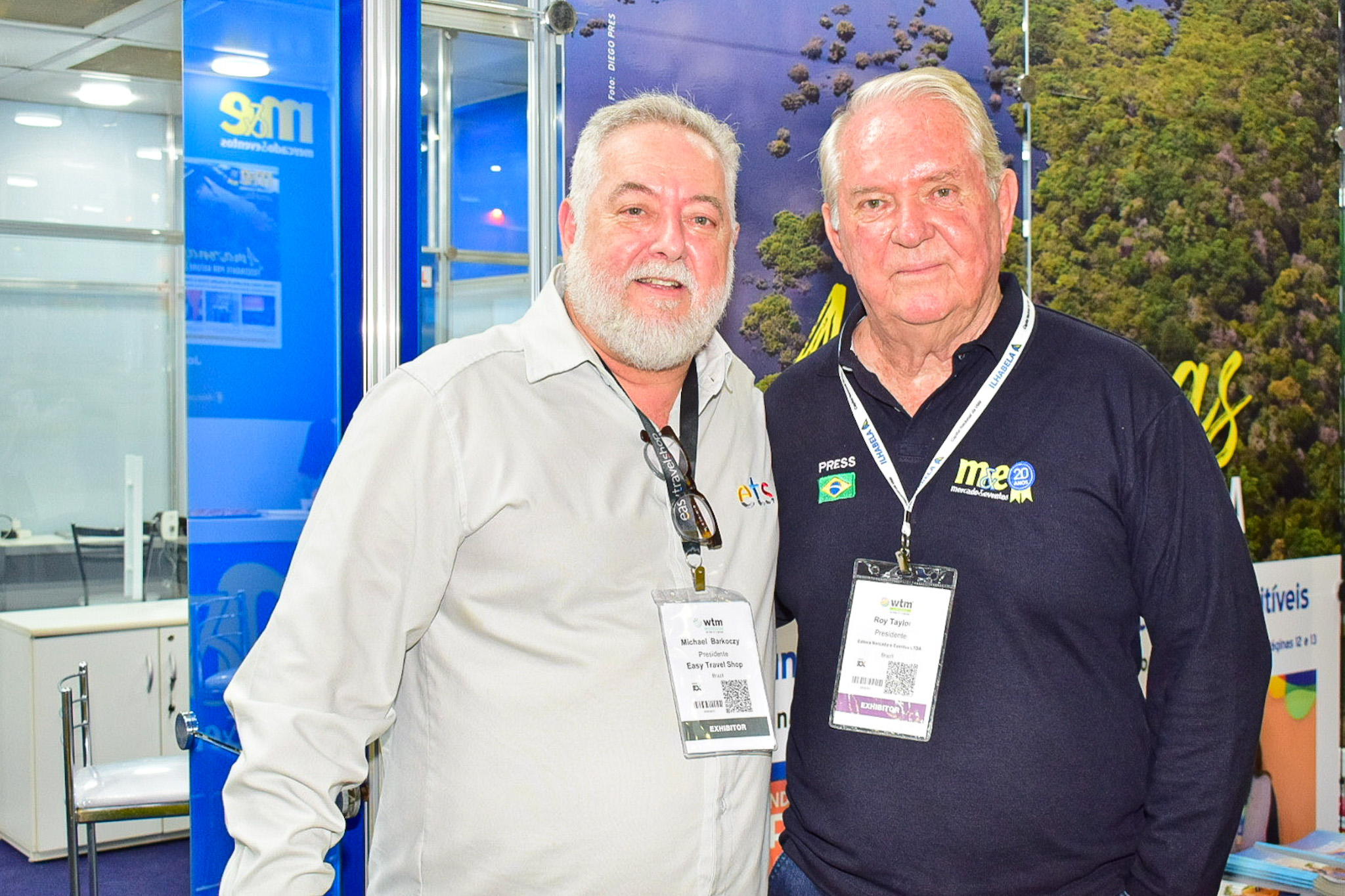 Michel Barkoczy, da ETS e Roy Taylor, do M&E Michel Barkoczy, da ETS e Roy Taylor, do M&E