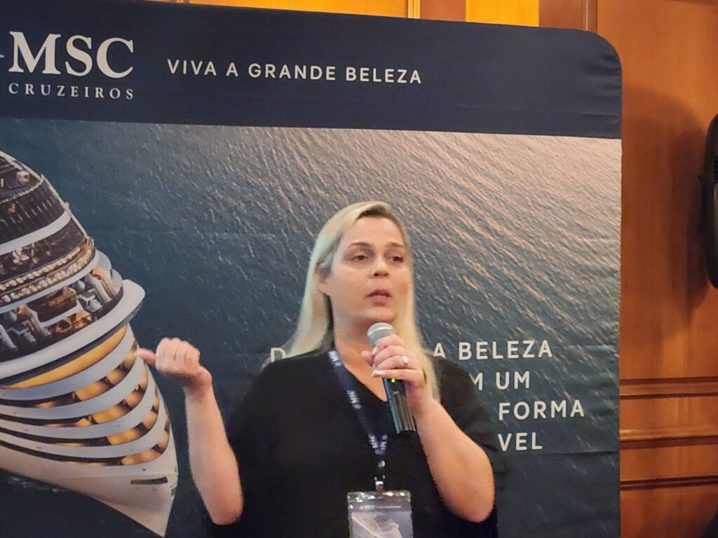 Paula Sperle, executiva comercial RJ da MSC