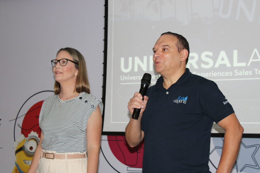 Priscilla Figueiredo e Vicente Brasil, da Azul