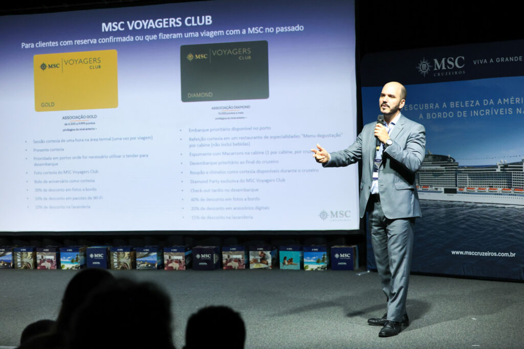 Rafael Grosso, gerente comercial da MSC Cruzeiros