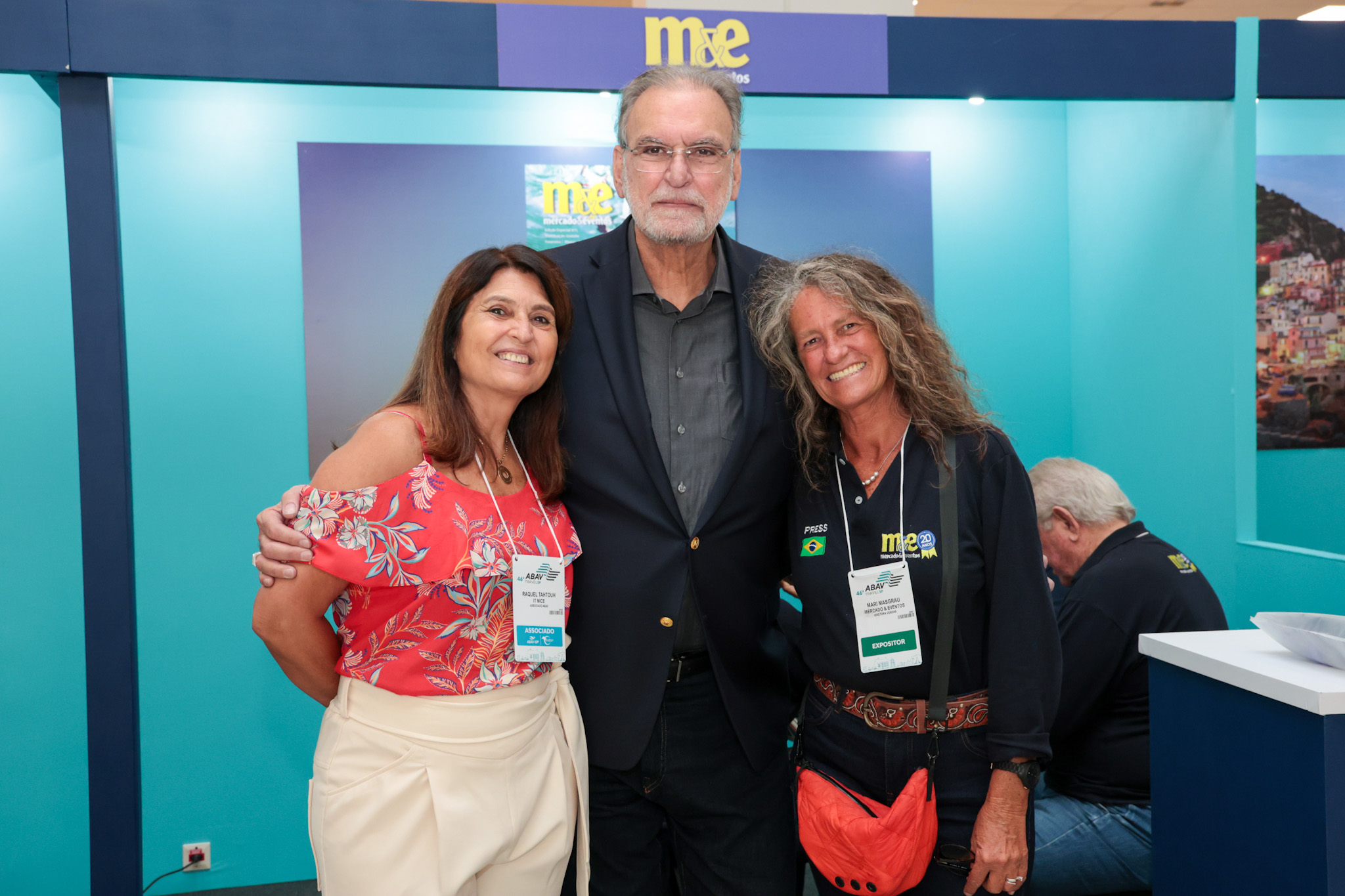 Raquel Tahtouh e Ibrahim Georges Tahtouh, da IT Mice, e Mari Masgrau, do M&E Raquel Tahtouh e Ibrahim Georges Tahtouh, da IT Mice, e Mari Masgrau, do M&E