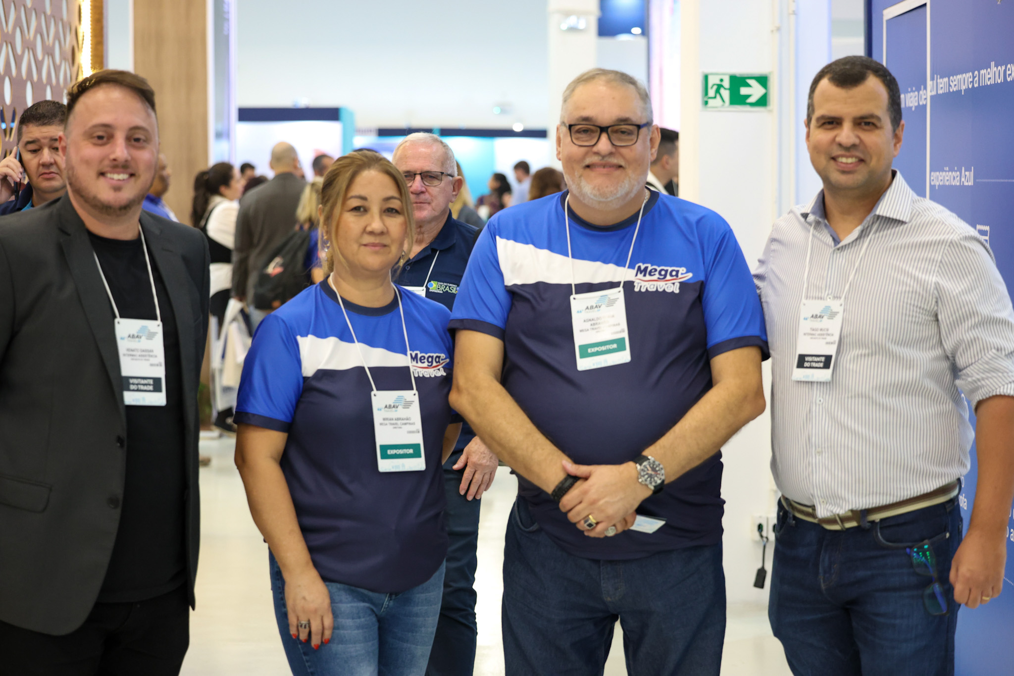 Mirian Abrahão e Agnaldo Abrahão, da Mega Travel, entre Renato Dassan e Tiago Mucsi, da Intermac Assistance Mirian Abrahão e Agnaldo Abrahão, da Mega Travel, entre Renato Dassan e Tiago Mucsi, da Intermac Assistance