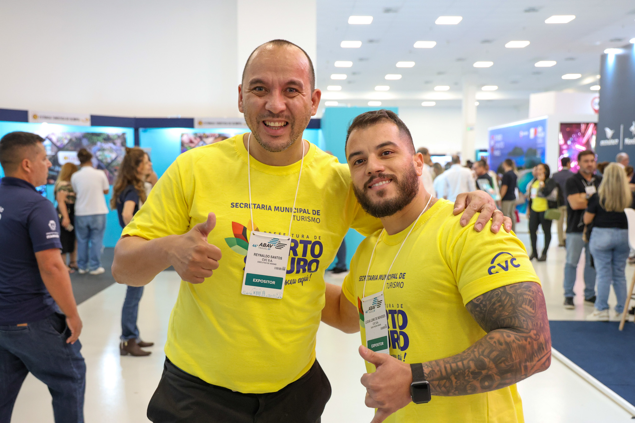 Reynaldo Santos e Lucas Leme, da CVC Agencias Reynaldo Santos e Lucas Leme, da CVC Agencias