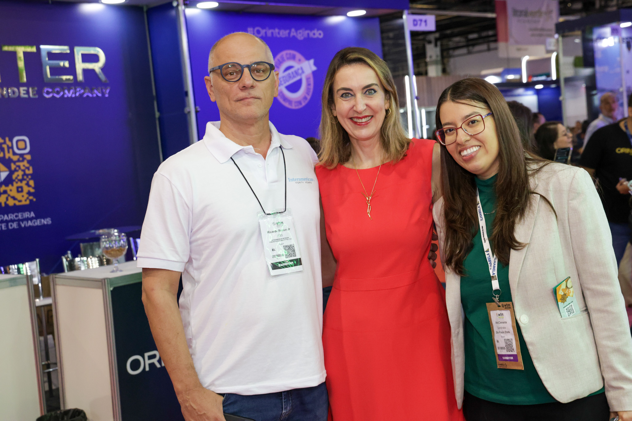 Ricardo Roman, da Interamerican, Luciane Leite e Ana Clemente, da Setur-SP Ricardo Roman, da Interamerican, Luciane Leite e Ana Clemente, da Setur-SP