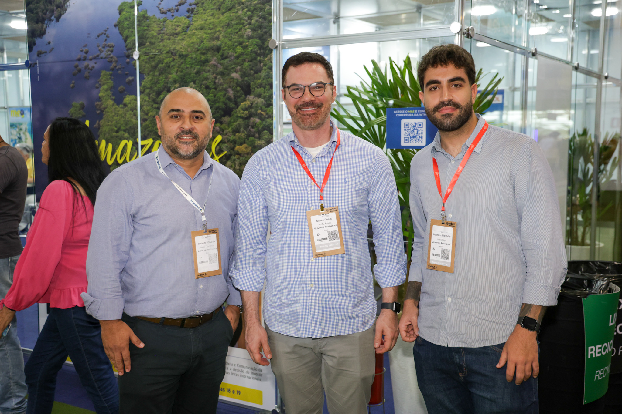 Roberto Oliveira, Danilo Godoy e Matheus Monteiro, da Universal Assistance Roberto Oliveira, Danilo Godoy e Matheus Monteiro, da Universal Assistance