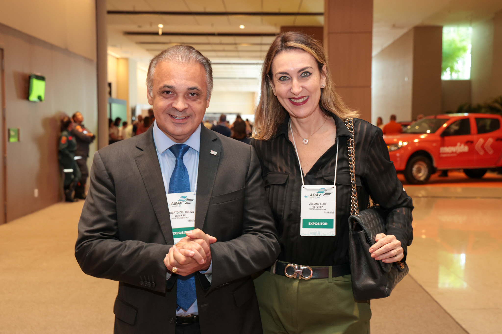 Roberto de Lucena e Luciane Leite, da Setur-SP Roberto de Lucena e Luciane Leite, da Setur-SP