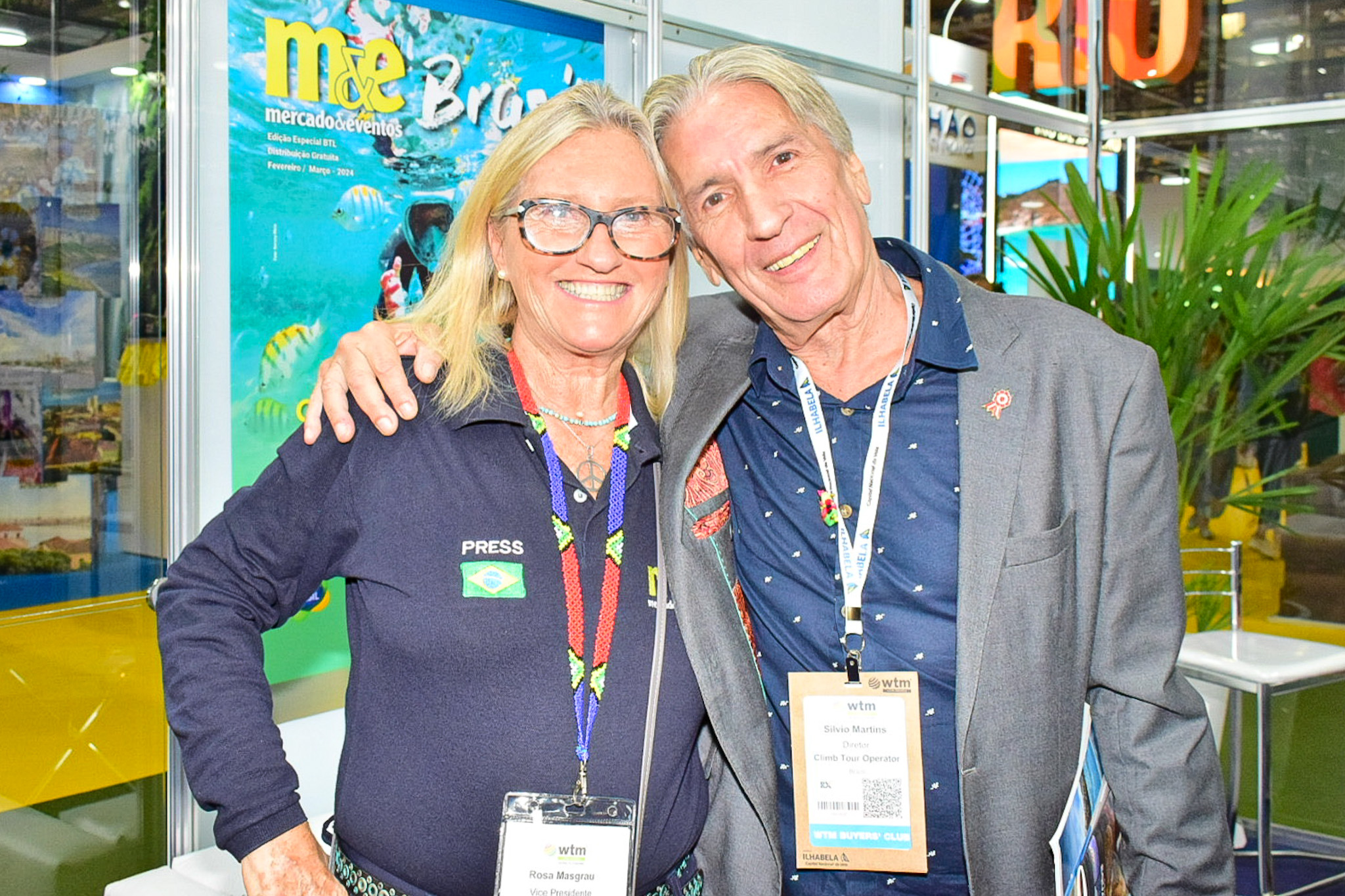 Rosa Masgrau, do M&E e Silvio Martins, da Climb Tour Operator