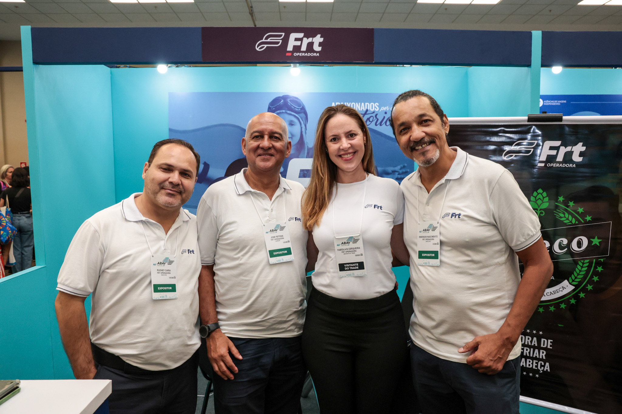 Rudney Caria, José Feitosa, Fabíola Cerqueira e Emerson Nascimento, da FRT Rudney Caria, José Feitosa, Fabíola Cerqueira e Emerson Nascimento, da FRT