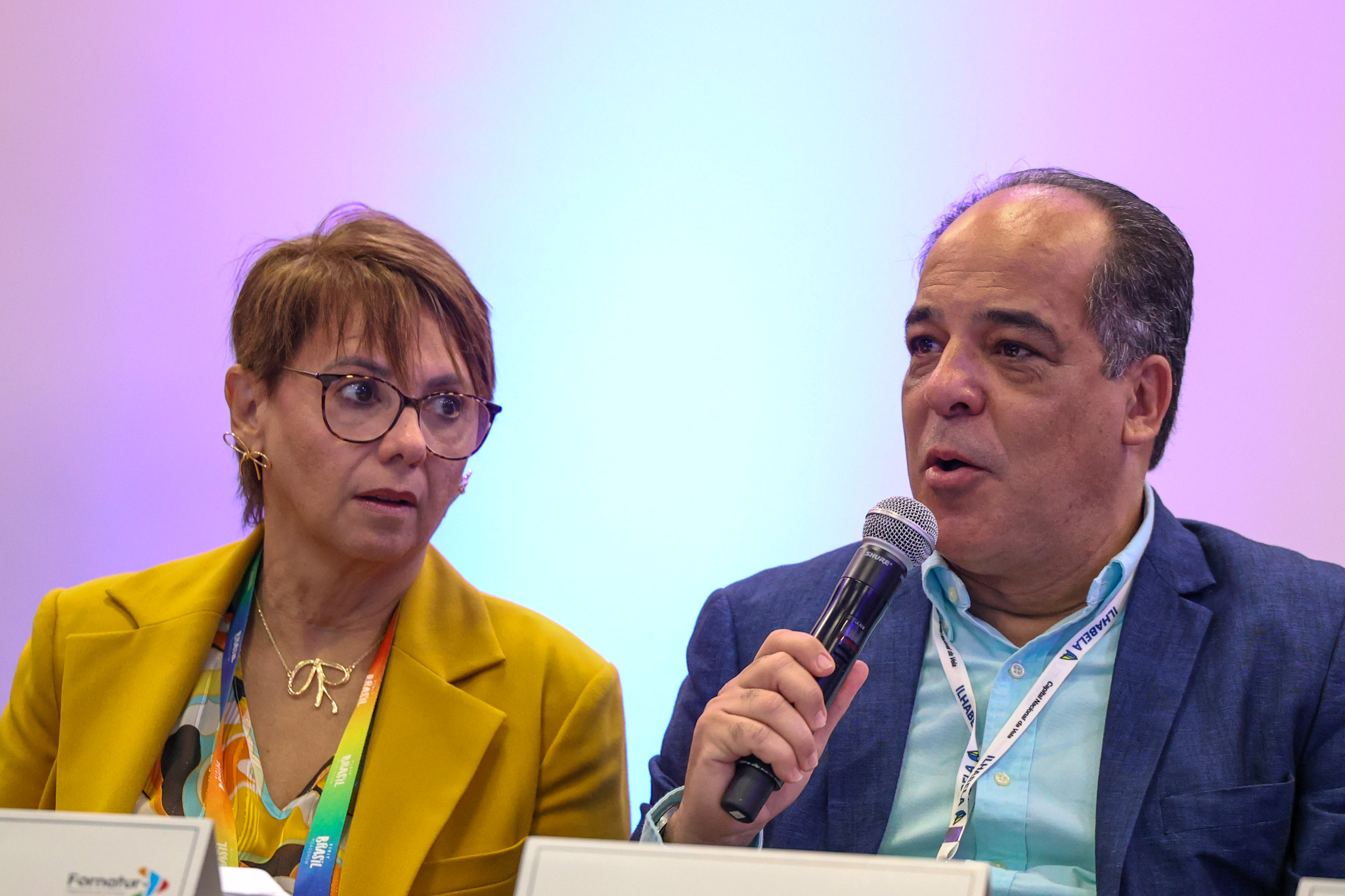 Solange Portela, secretaria de Turismo do Rio Grande do Norte e Carlos Sobral, do MTur Solange Portela, secretaria de Turismo do Rio Grande do Norte e Carlos Sobral, do MTur