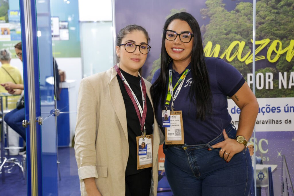 Suenya Cardoso e Laiana de Jesus, da BBC Eventos