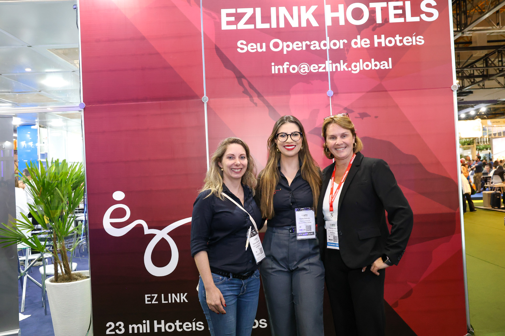 Tâmara Mantoani, Thalita Pinheiro e Renata Cenni, da Ezlink Tâmara Mantoani, Thalita Pinheiro e Renata Cenni, da Ezlink