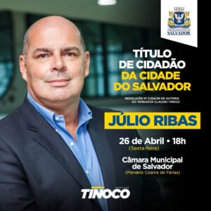 CEO do aeroporto de Salvador receberá título de cidadão soteropolitano da Câmara Municipal