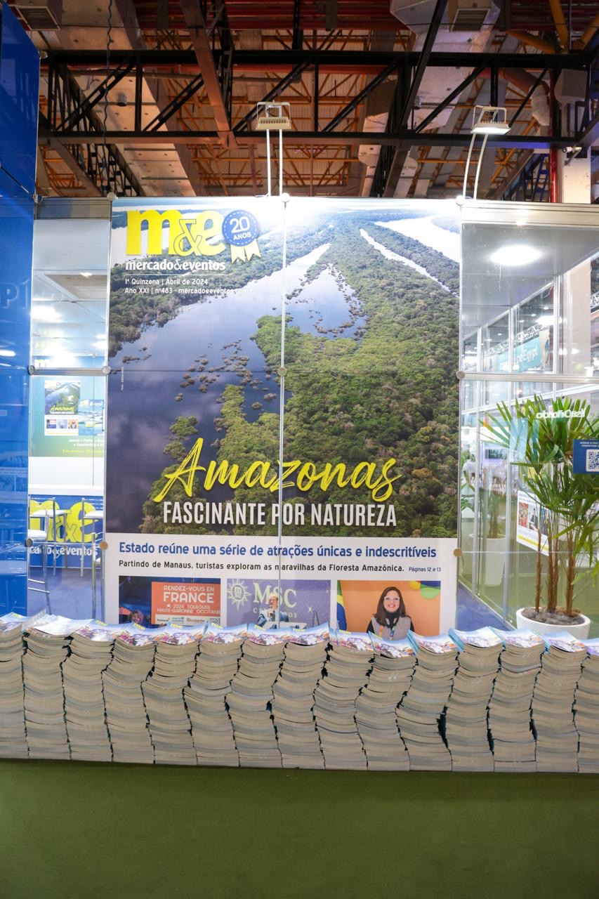Exemplares da edição especial do M&E para a WTM