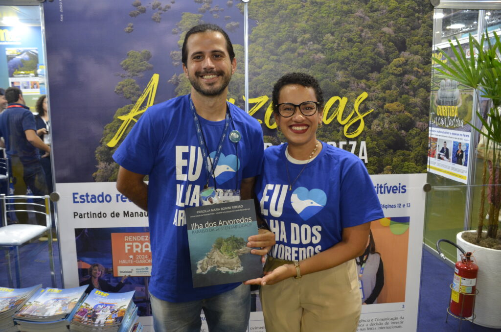 Bruno Tacon e Paula Oliva, da Ilha dos Arvoredos