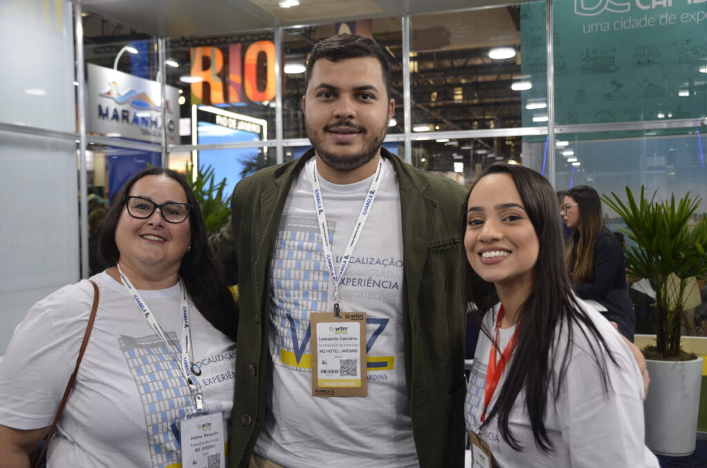 Helena Mesquita, Leonardo Carvalho e Lara Pinheiro, do WZ Hotel