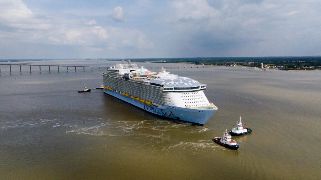 Futuro maior navio de cruzeiro do mundo realiza um dos principais testes antes da inauguração 1 1715107276 DJI 20240507165335 0008 D Futuro maior navio de cruzeiro do mundo realiza um dos principais testes antes da inauguração