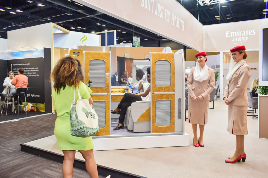 A Emirates trouxe sua primeira classe para a feira