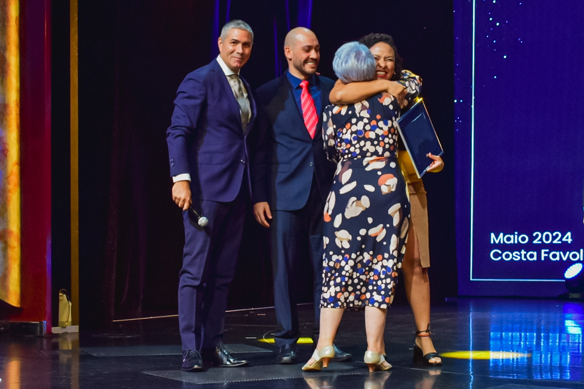 A entrega de prêmios foi um momento de celebração para a Costa e seus parceiros A entrega de prêmios foi um momento de celebração para a Costa e seus parceiros