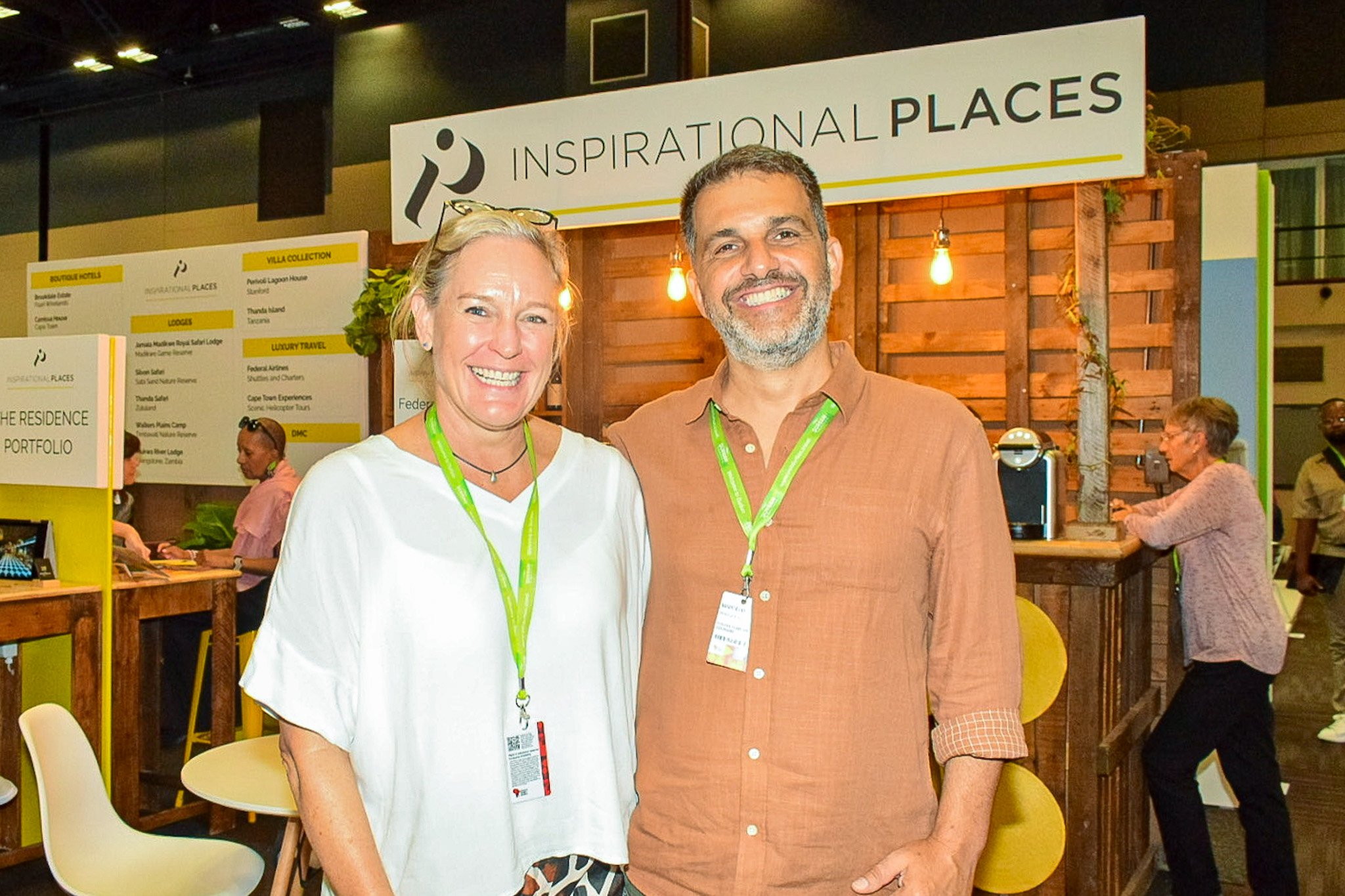 Allie Hunt, da Inspirational Places e Marcelo Marques, do Turismo da África do Sul Allie Hunt, da Inspirational Places e Marcelo Marques, do Turismo da África do Sul