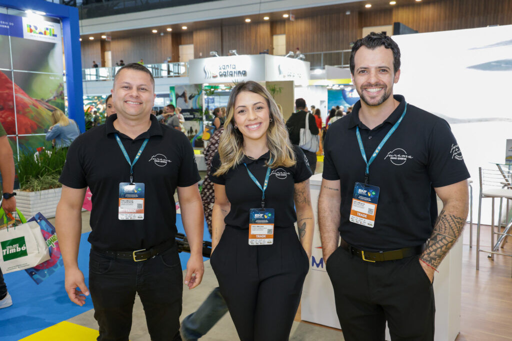 Alysson Bacim, Patrícia Silva e Willian Lopes, do Jurema Águas Quentes