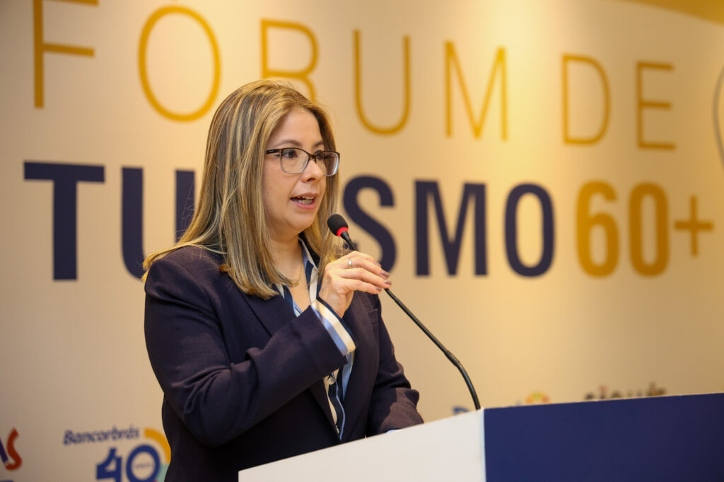 Ana Carolina, organizadora do Fórum de Turismo 60+