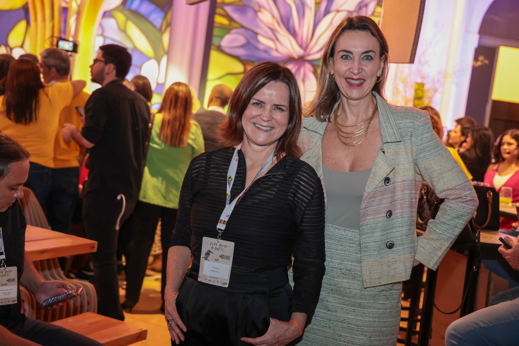 Ana Maria Donato, da Imaginadora, e Luciane Leite, secretária executiva de Turismo de SP Ana Maria Donato, da Imaginadora, e Luciane Leite, secretária executiva de Turismo de SP