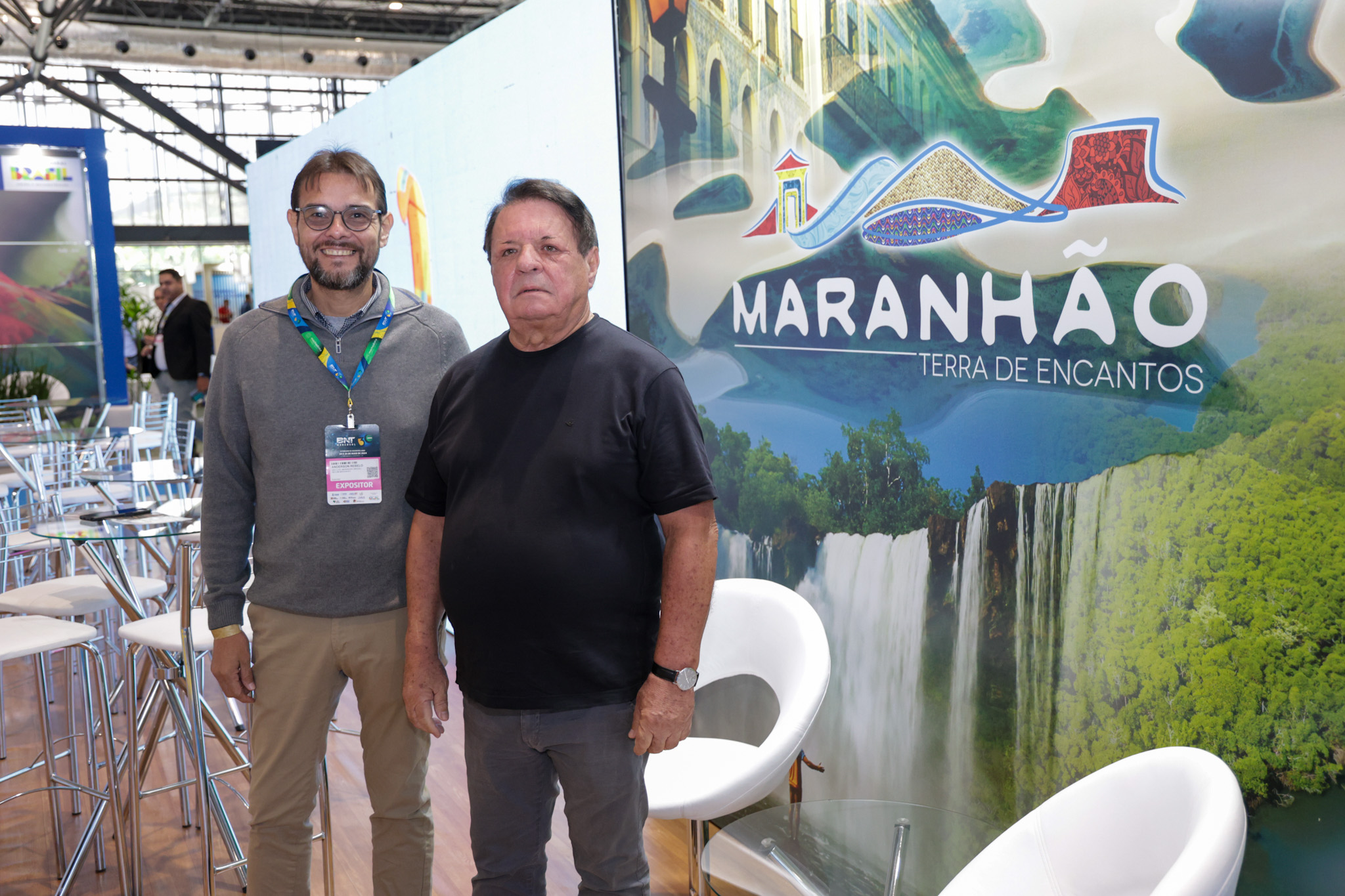 Anderson Rebello e Airton Abreu, do Governo do Maranhão