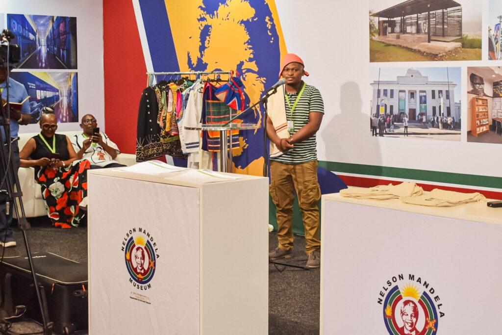 Apresentação no estande de Durban, na Africa’s Travel Indaba