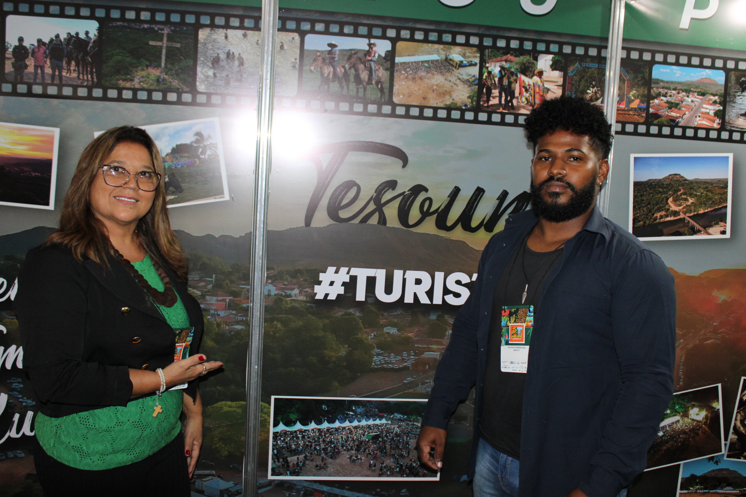 Arleny Mangabeira e Jonathan Sena, de Tesouro