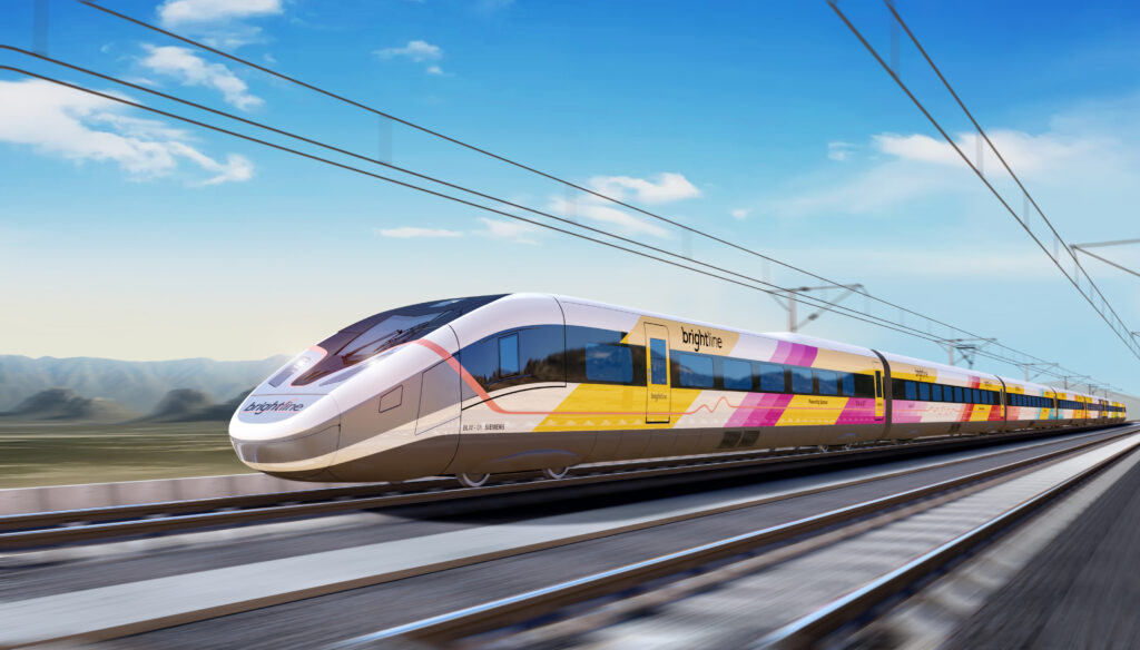 Brightline West Brightline West terá trens produzidos pela Siemens entre Las Vegas e Califórnia