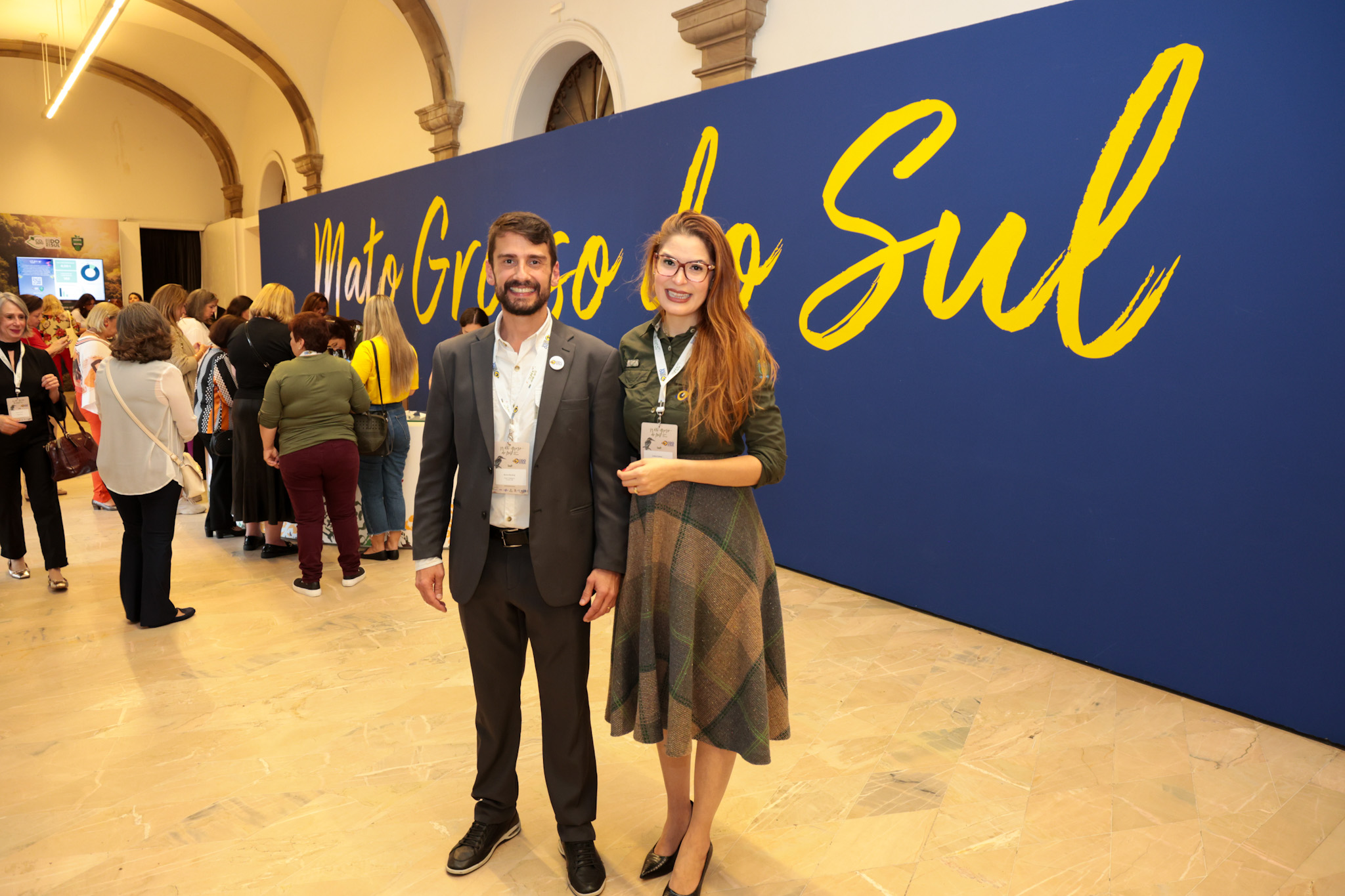 Bruno Wendling e Juliana Queiroz, da Fundtur-MS Bruno Wendling e Juliana Queiroz, da Fundtur-MS