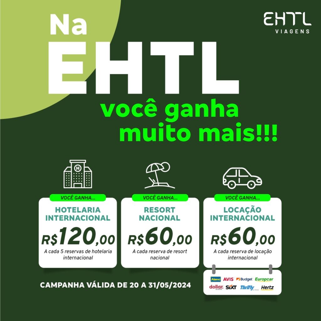 EHTL lança campanha de incentivo para agentes com prêmios em dinheiro EHTL lança campanha de incentivo para agentes com prêmios em dinheiro