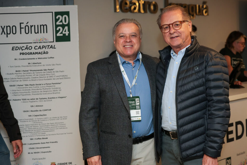 Carlos Prado, da Tour House, e Orlando Souza, do FOHB