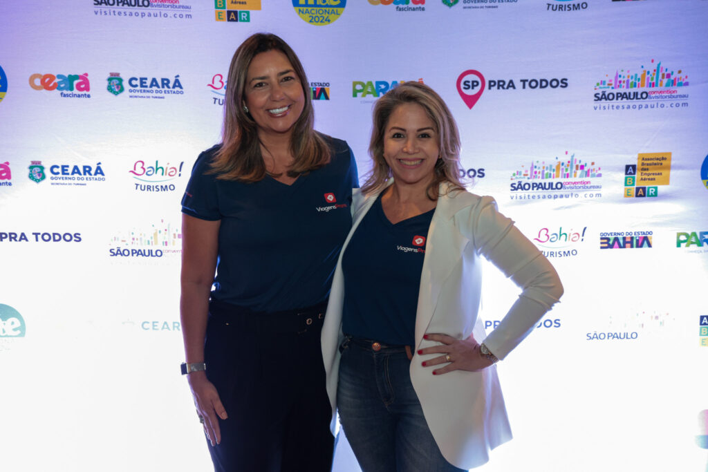 Cinthia Rezende e Wanessa Pereira, da ViagensPromo, da ViagensPromo