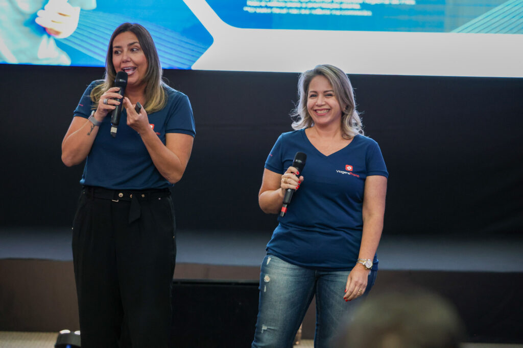 Cinthia Rezende e Wanessa Pereira, da ViagensPromo, da ViagensPromo