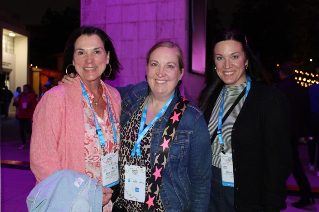 Dana Young, Gill Standeven e Aelon Suskey, do Visit Florida