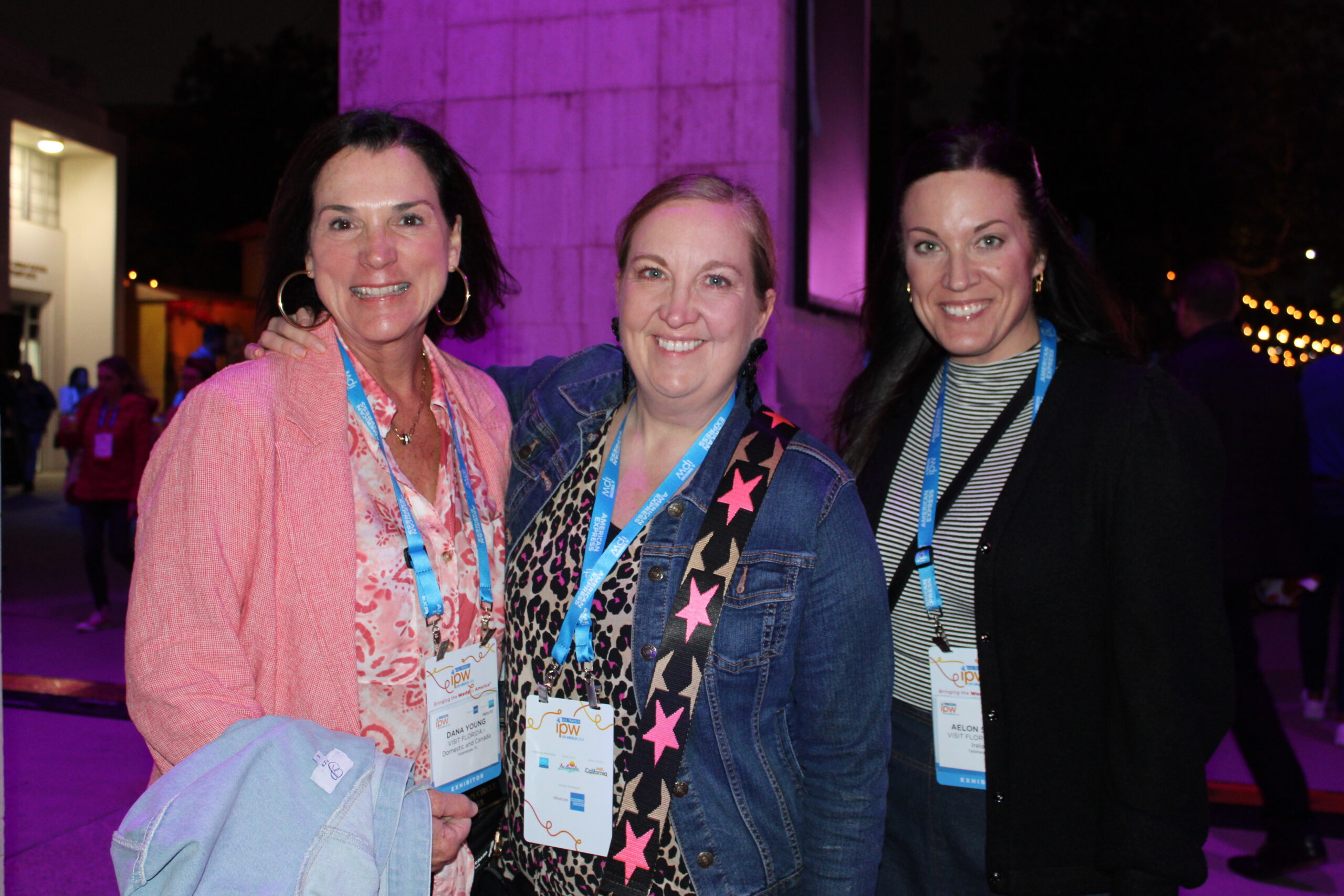 Dana Young, Gill Standeven e Aelon Suskey, do Visit Florida