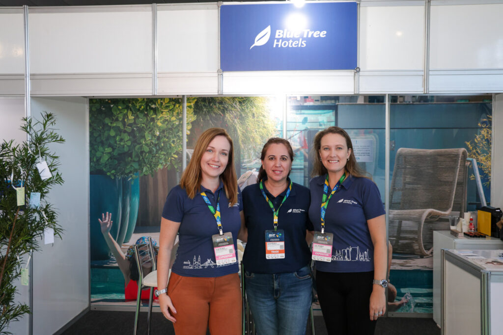 Daniela Barsante, Maria Theresa Fiuza e Gisele Lopes, da Blue Tree