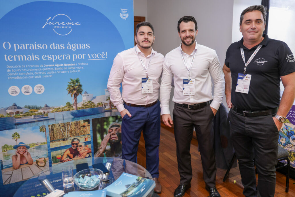 Diego Garcia, Willian Lopes e Roberto Carlomagno, do Jurema Águas Quentes