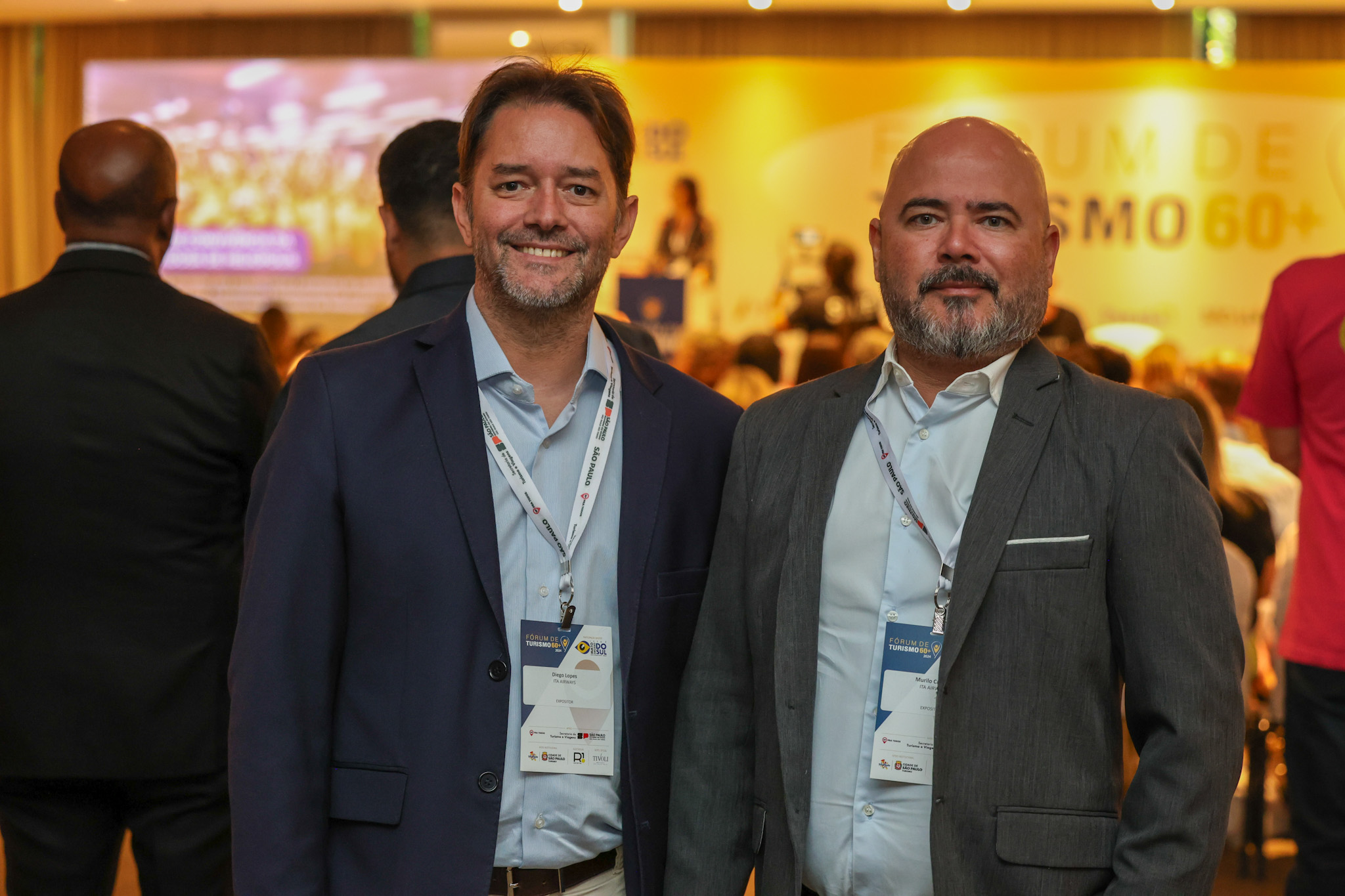 Diego Lopes e Murilo Cassino, da Ita Airways Diego Lopes e Murilo Cassino, da Ita Airways