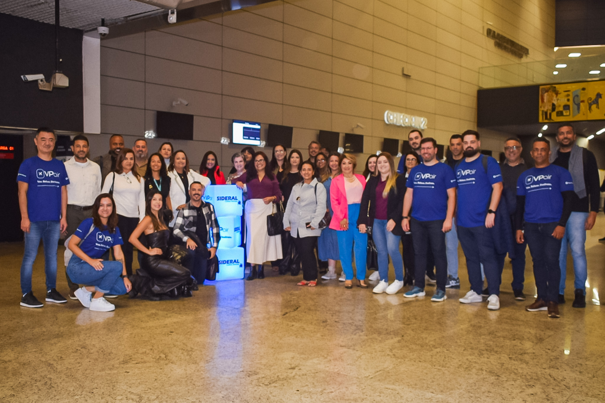 Equipe da ViagensPromo e agentes de viagens convidados para o lançamento da VPair Equipe da ViagensPromo e agentes de viagens convidados para o lançamento da VPair