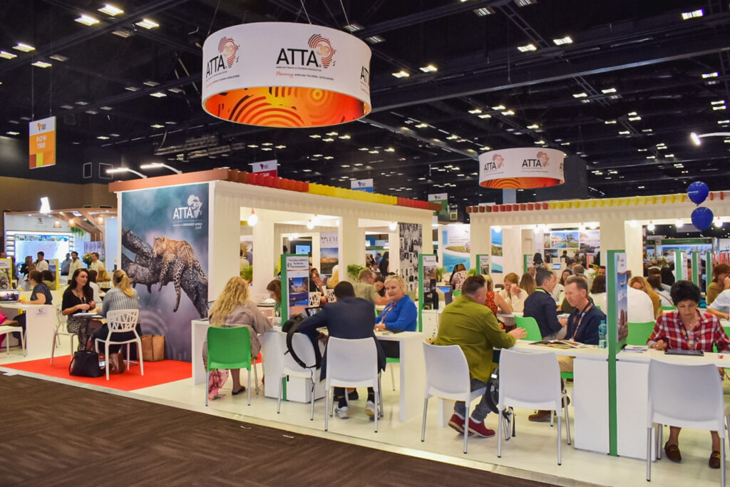 Estande da a African Travel and Tourism Association (ATTA) na Africa’s Travel Indaba