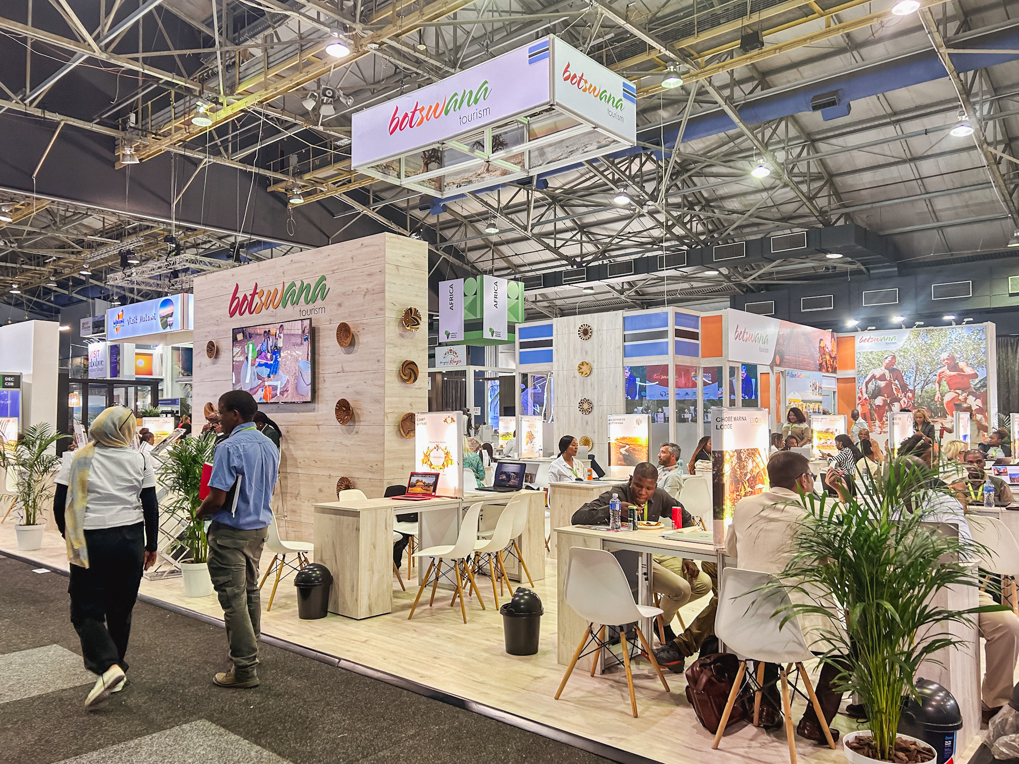 Estande de Botswana na Africa’s Travel Indaba Estande de Botswana na Africa’s Travel Indaba