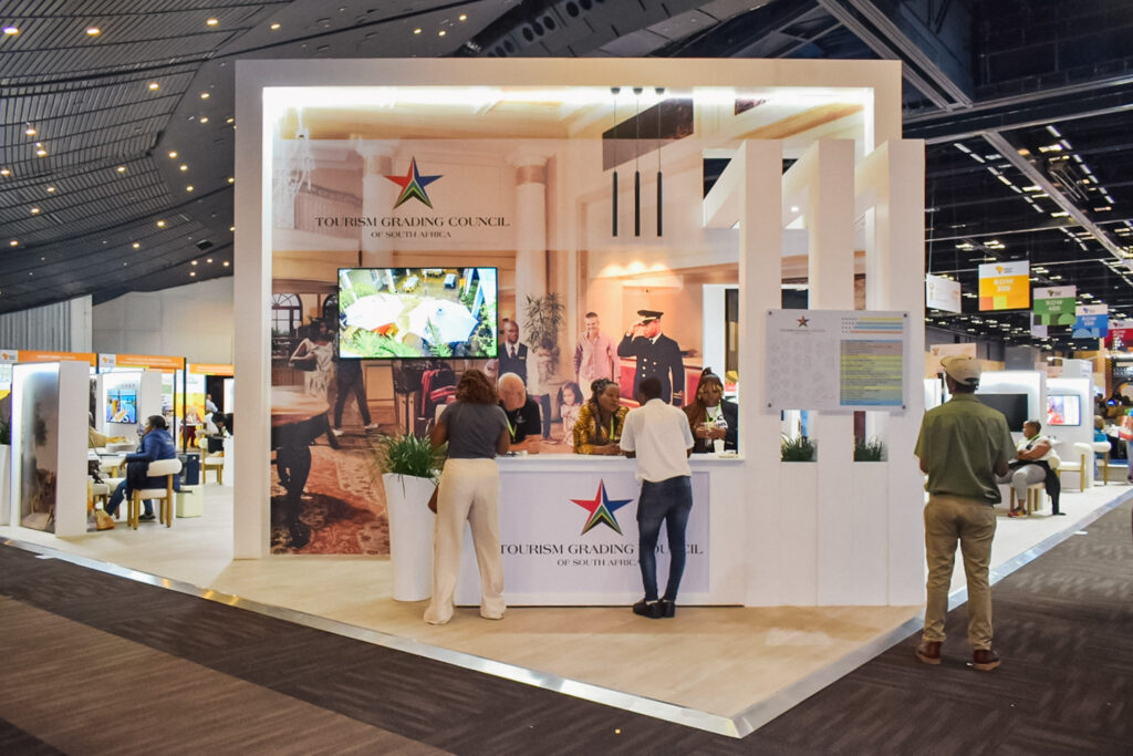 Estande do Conselho de Turismo da Africa do Sul