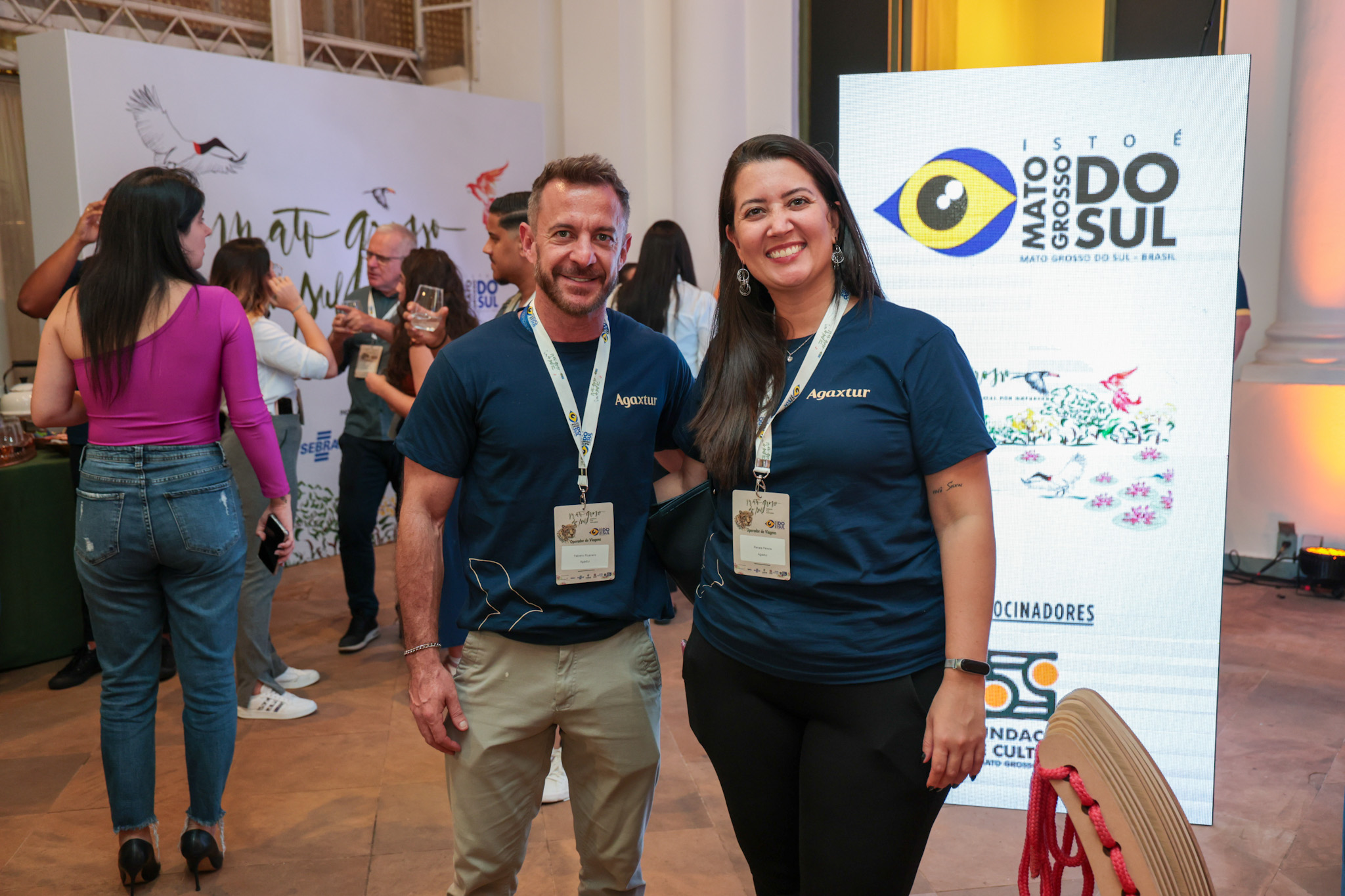 Fabiano Ricanello e Renata Pereira, da Agaxtur