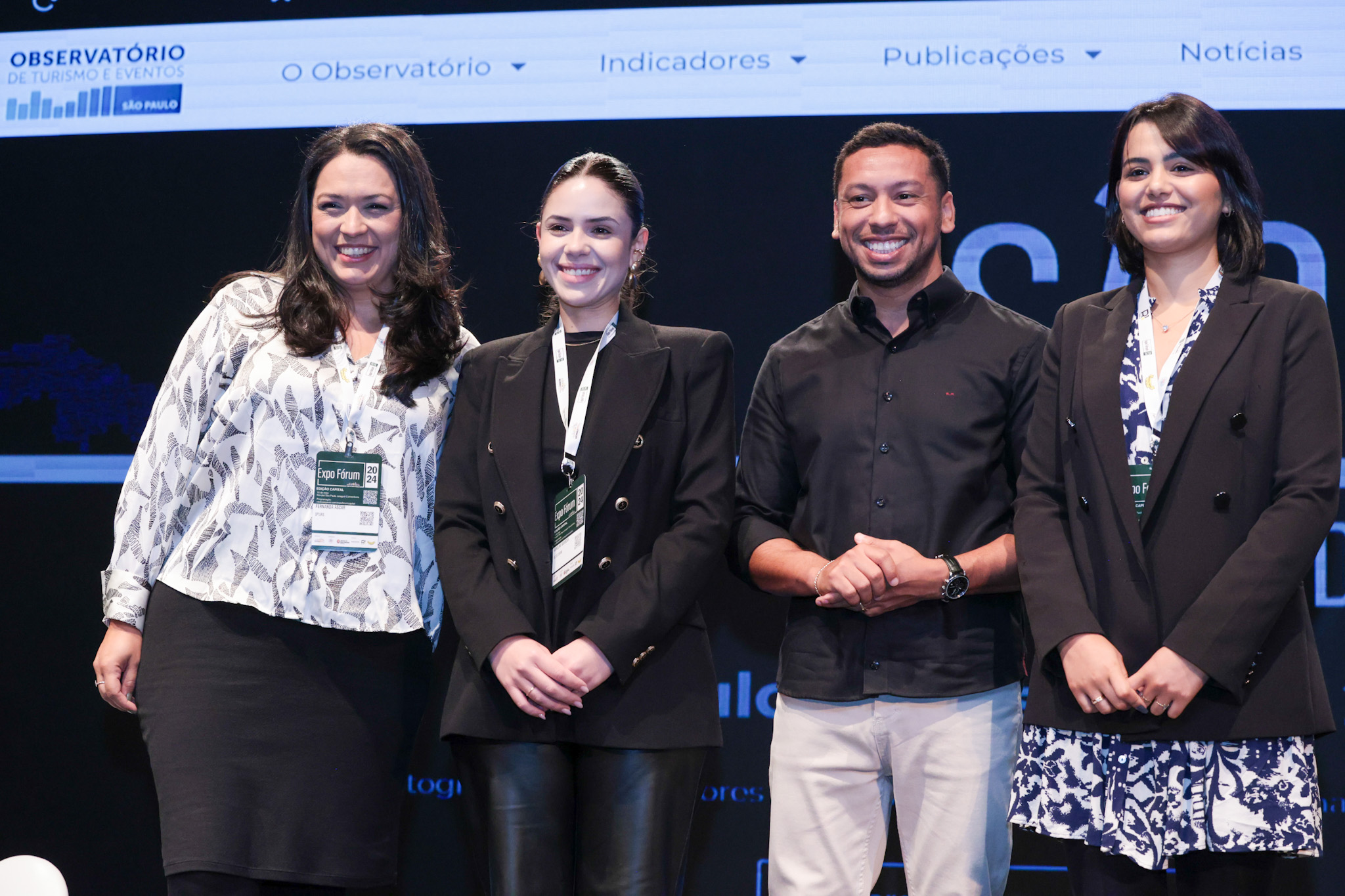 Fernanda Ascar, da SPTuris, e Carolina Barbosa, Victoria Di Paula e Rodolfo Marinho, da Secretaria de Turismo da Cidade de São Paulo Fernanda Ascar, da SPTuris, e Carolina Barbosa, Victoria Di Paula e Rodolfo Marinho, da Secretaria de Turismo da Cidade de São Paulo