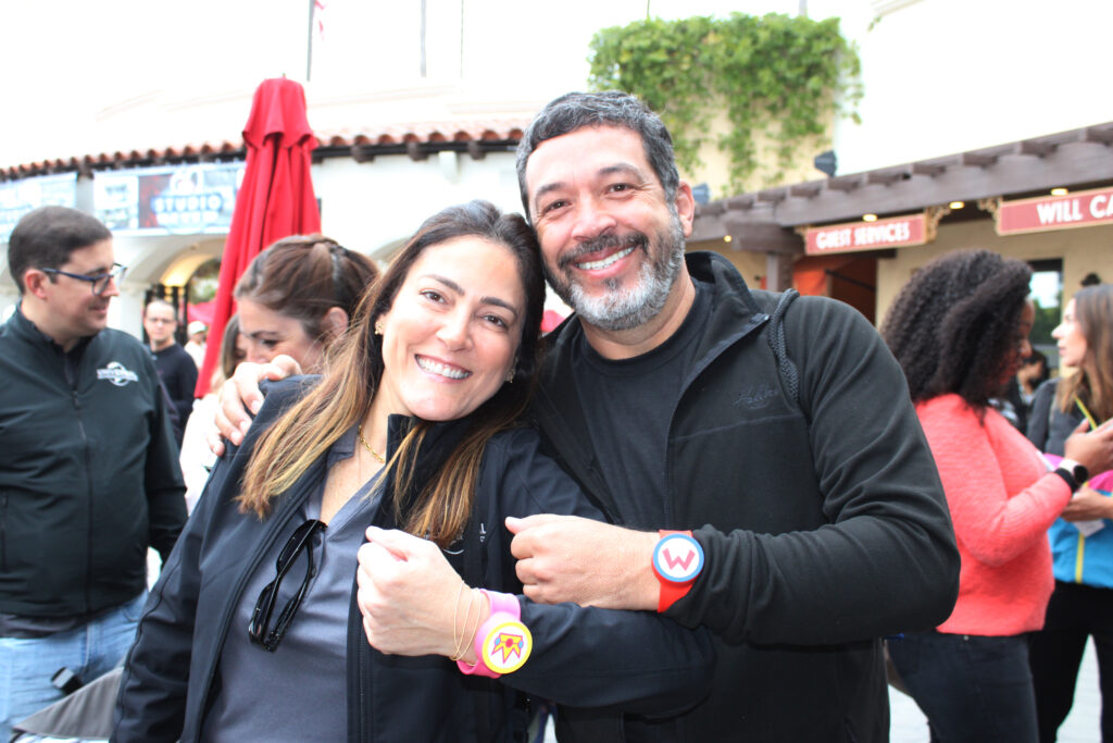 Gabriella Cavalheiro, da Universal, e Jorge Souza, da Orinter