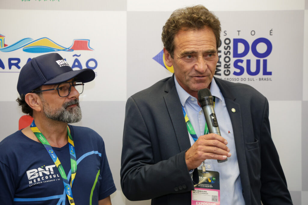 Geninho Goes, diretor da BNT Mercosul, e Milton Zuanazzi, do MTur